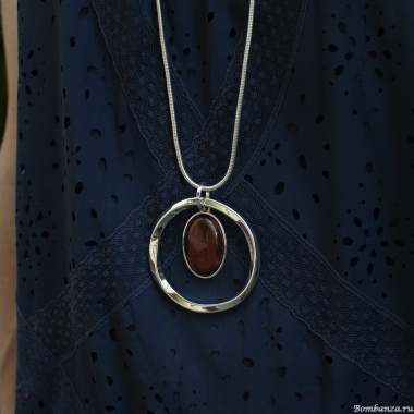 Колье Fiore Luna, COFFE AGATE